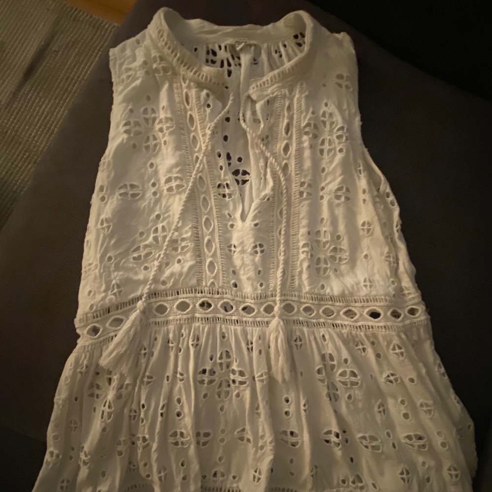 Dylan Eyelet Sleeveless Top